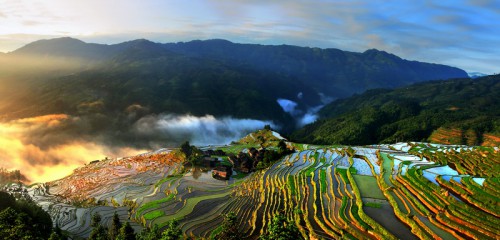 加榜梯田景色迷人